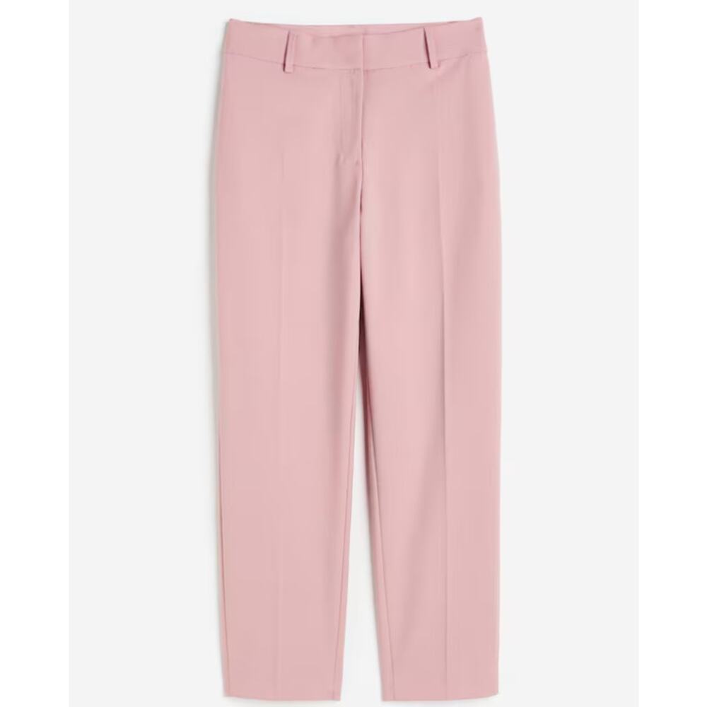 NWT H&M Regular Waist Ankle-Length Slacks - Light Pink - Women's Ladies 10